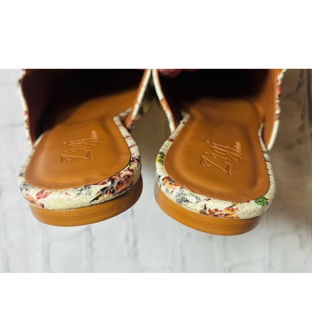 Zigi Artisan Floral Snake Embossed Horsebit Loafer Mules 10 Chic Slip-On Shoes - Picture 14 of 15